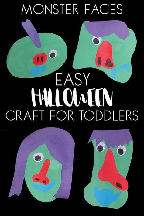 Easy Halloween Monster Craft for Toddlers