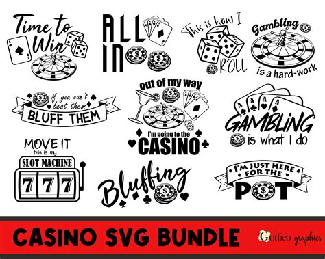 Casino Quotes SVG, Gambling Quote Bundle SVG, Poker Quotes SVG, Casino ...