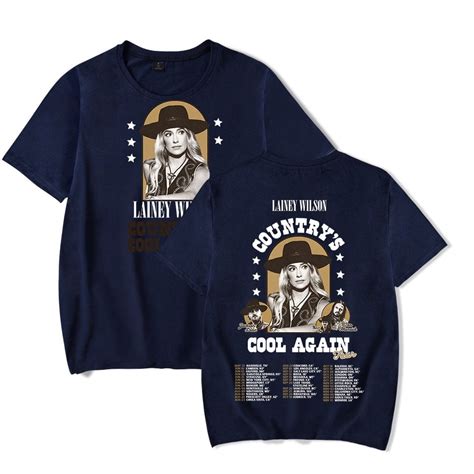 Lainey Wilson Merch Country’s Cool Again Tour T-shirt Women Men Casual Short Sleeve - Walmart.com