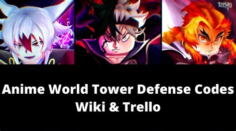 Anime World Tower Defense Codes Wiki [Dream] [October 2024] - MrGuider