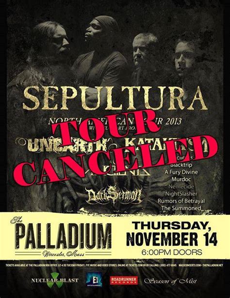 Sepultura: North American Tour Canceled Due To Visa Issues - Blabbermouth.net