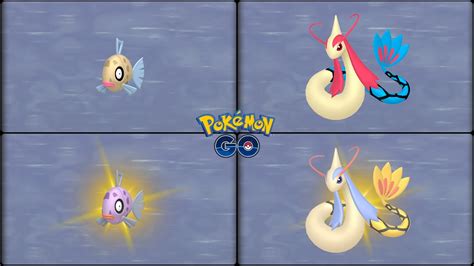 Pokemon Go: Evolving Normal & Shiny Feebas into Milotic - YouTube