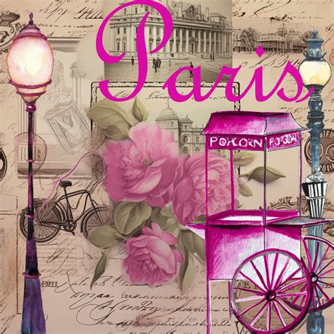 Vintage Pink Paris Poster Art Free Stock Photo - Public Domain Pictures