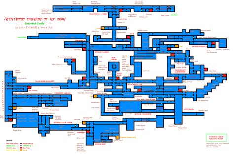 Castlevania Symphony Of The Night Inverted Castle Map