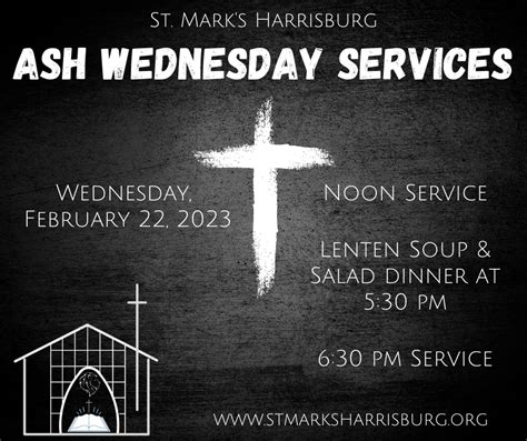 Ash Wednesday Services – St. Mark's Evangelical Lutheran Church