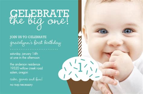 Baby Boy First Birthday Invitations | Drevio Invitations Design