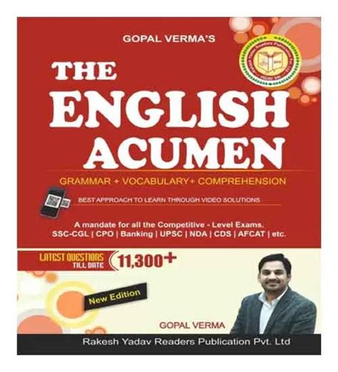 SSC Book The English Acumen Latest Questions Book in English