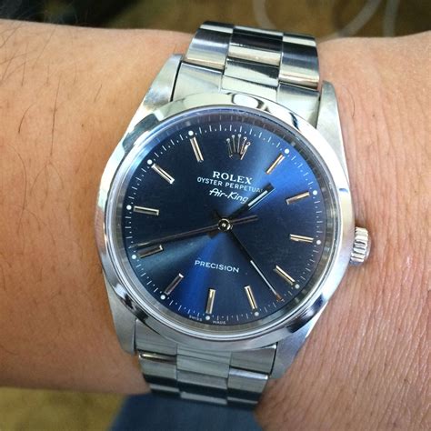 Rolex 16610 14000 Air King Blue Dial Steel Watch