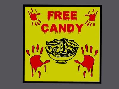 Halloween Free Candy Van Sign by Botaz19 - MakerWorld