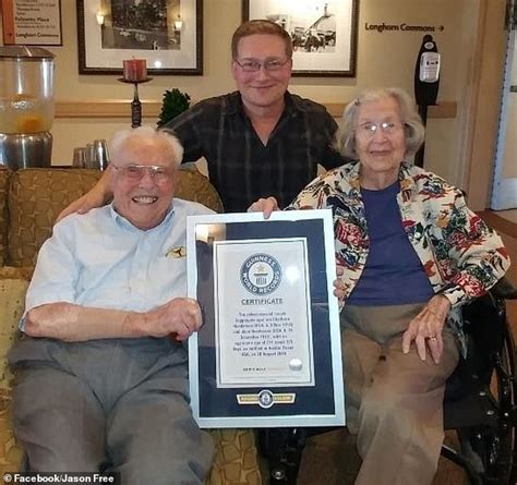 The world's oldest living married couple aged 106 and 105 celebrate their 80th wedding ...