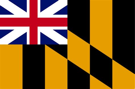 The Calvert Arms-King's Colors Flag of Colonial Maryland : r/vexillology