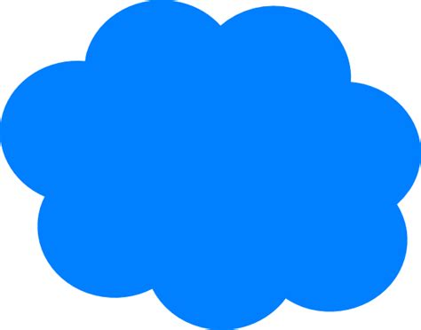 Blue Cloud Clip Art at Clker.com - vector clip art online, royalty free & public domain