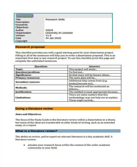 Academic Project Proposal Template | HQ Printable Documents