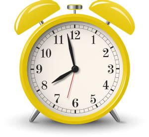 Yellow alarm clock - Download Free Png Images