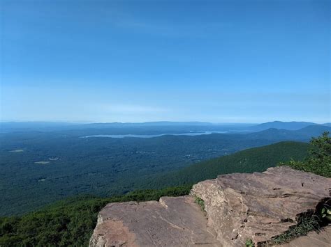 View of the Ashokan Reservoir from Overlook Mountain: NY, USA : hiking