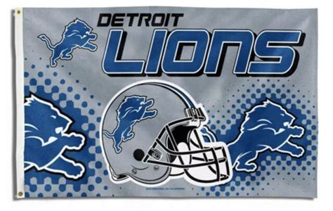 NEW Detroit Lions 3x5 Indoor Outdoor Flag Banner NFL Licensed Polyester | eBay