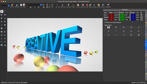 Aurora 3D Text Logo Maker | PitchWall