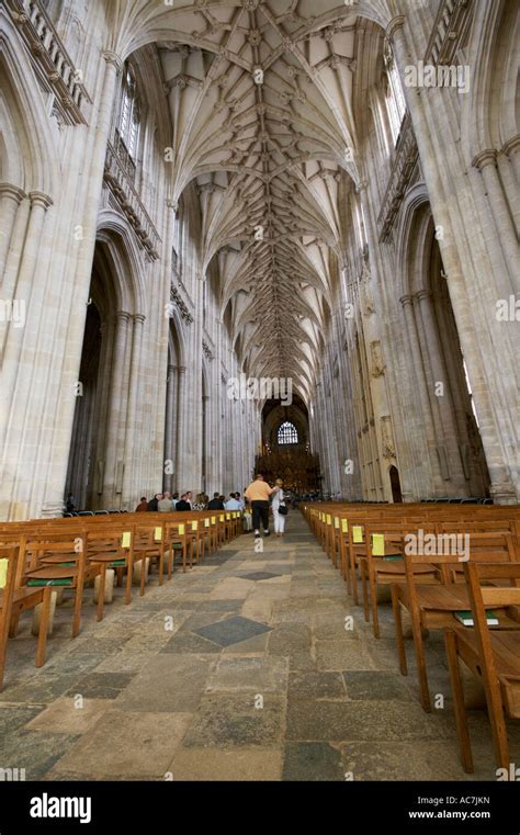 Winchester Cathedral interior Stock Photo - Alamy