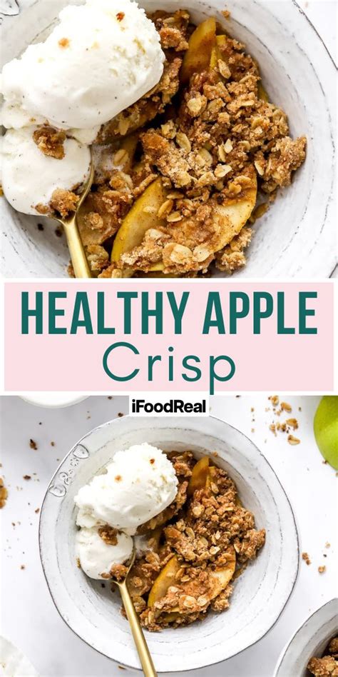 Healthy Apple Crisp - iFoodReal.com