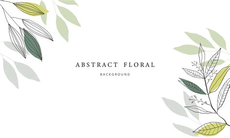 Botanical wall art vector background 21002192 Vector Art at Vecteezy