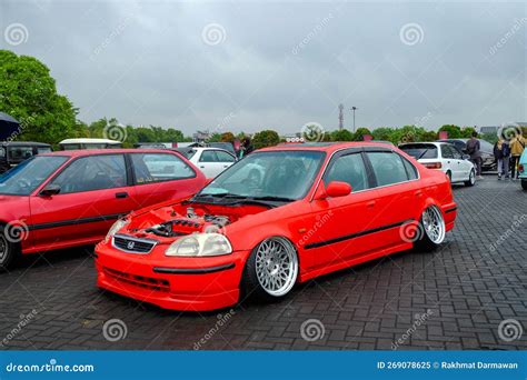 Modified Honda Civic Ferio Sedan Editorial Image - Image of generation ...