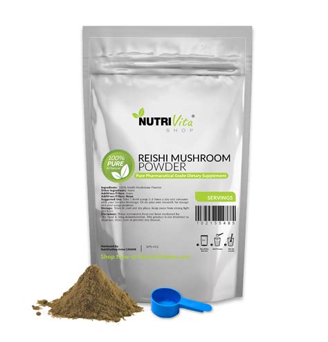 100% Pure Reishi Mushroom Powder Pharmaceutical Grade | Nutrivitashop ...