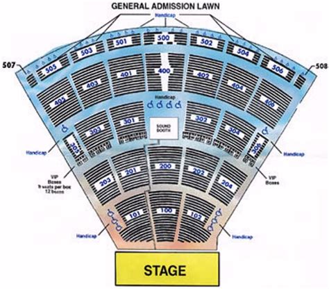 Marcus Amphitheater Seating Chart With Rows And Seat Numbers ...