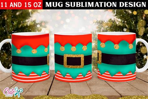 Christmas Sublimation Mug Template