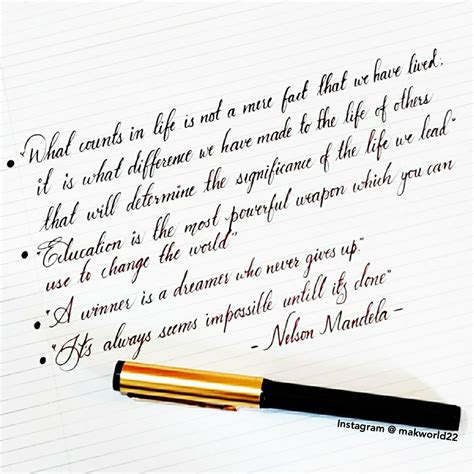 Calligraphy cursive handwriting | Cursive handwriting, Learning quotes ...