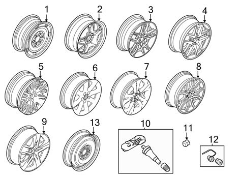 Ford Fusion Wheel assembly. Wheel, alloy. 17 x 7.5, 8 - BE5Z1007A ...