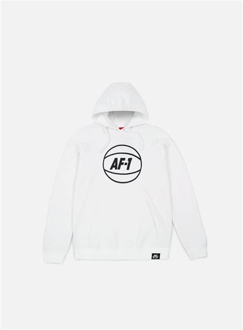 Nike AF1 Hoodie Men, White | Graffitishop