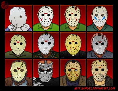 Evolution of Jason Voorhees' Hockey Mask [Friday the 13th]