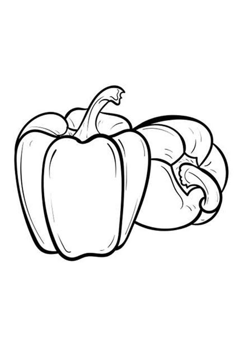 Coloring Pages | Capsicum Coloring Pages Printable