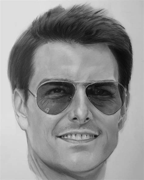 Tom Cruise, Me, Pencil Drawing, 2019 : r/Art