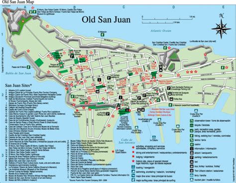 Old San Juan Tourist Map - Old San Juan Puerto Rico