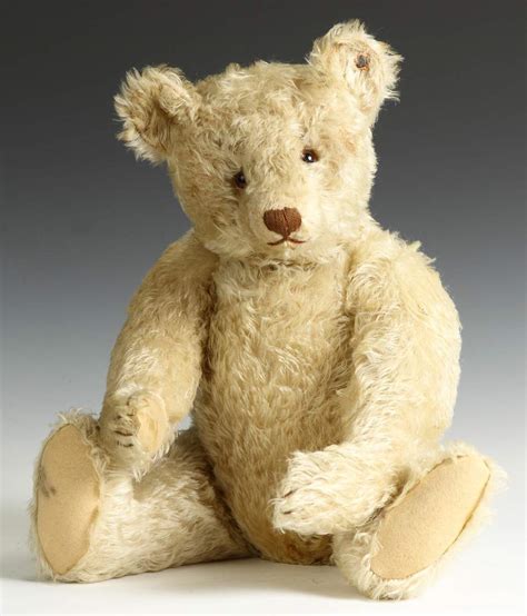 Vintage White Mohair Steiff Teddy Bear | Cottone Auctions