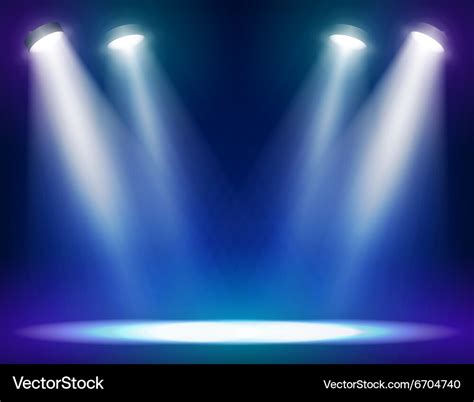 Stage lights background Royalty Free Vector Image