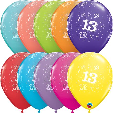 Age 13 Latex Balloons - The Wild Card