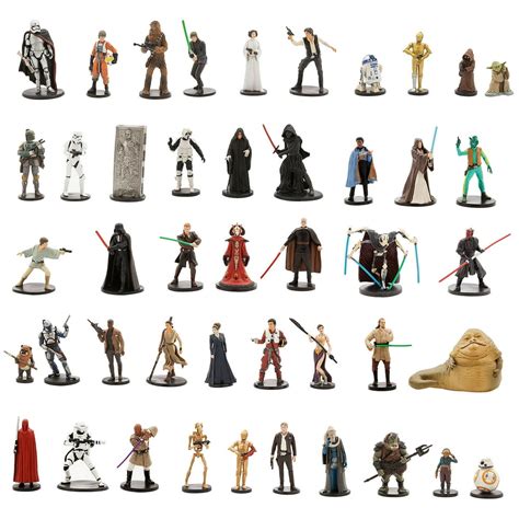 Star Wars Ultimate Figurine Set Action Figure Toy Playset Disney Collectible C-3PO-R2-D2-Luke ...