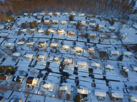 A drone’s eye view: A Mt. Airy snow story from the air – The Lance