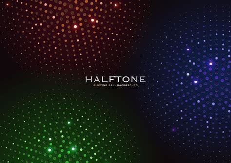3d colorful vibrant Halftone disco glowing glitter ball background cover template 8353318 Vector ...