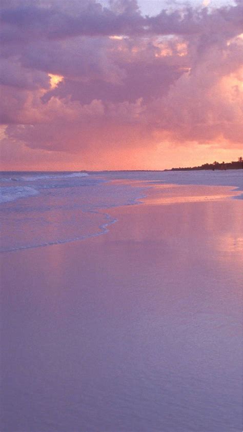 Pure Dreamy Dusk Beach Landscape iPhone 6 Wallpaper Download | iPhone Wallpapers, iPad ...