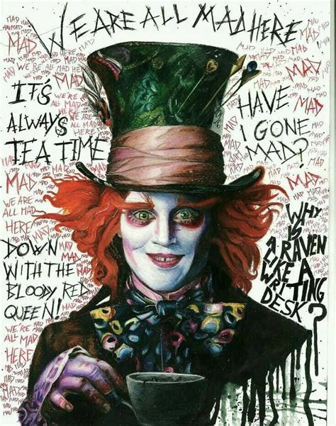 Pin on Art/Sketches | Mad hatter drawing, Mad hatter day, Wonderland tattoo