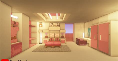 Hi guys. I built a pink modern bedroom. what do you think? : Minecraft | Ideias de minecraft ...