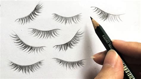 How to Draw Eyelashes - Practice with me! - YouTube