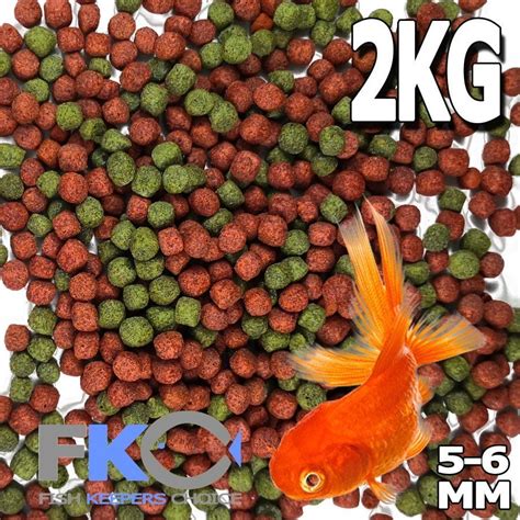 FKC Premium Bulk Goldfish Koi Tropical Floating Pond Fish Food Pellet 5-6mm 2Kg | eBay