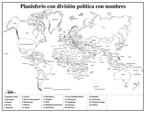 Mapa Planisferio Con Division Politica Y Nombres Planisferio Que Es | Porn Sex Picture