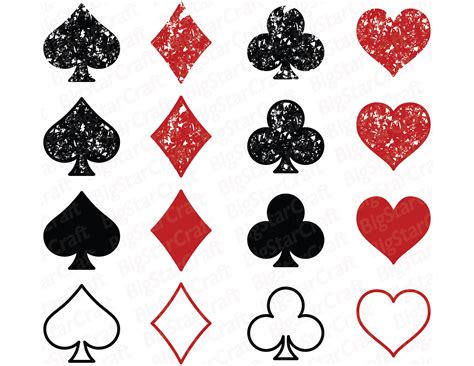 Buy CARD SUITS SVG Bundle Instant Download Hearts Svg Spades Online in ...