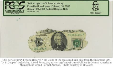 D.B. Cooper Notes make $37K at Heritage's Americana Memorabilia Auction ...