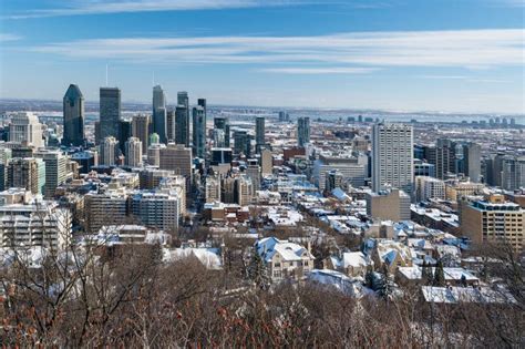 Montreal Skyline in Winter 2018 Stock Image - Image of montreal, city: 109546483